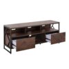 Folia - Contemporary TV Stand - Walnut / Black - Image 2