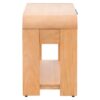 Modern 1 Drawer Waterfall Nightstand With Mid Century Design - Natural - Image 7