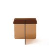Tempered Brown Glass Sidetable, Small Tea Table Night Stand Tempered Glass Sofa Table - Brown - Image 6