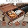 4 Piece Luggage Set Suitcase Set, Abs Hard Shell Lightweight Expandable Travel Luggage With 4 Packing Cubes, Tsa Lock, Spinner Wheels (16 / 20 / 24 / 28) - Brown - Image 3