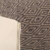 Amuleto - Hand Loomed Cotton Pouf - Dark Gray / Brown - Image 5