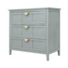 3 Drawer Cabinet, American Furniture, Suitable For Bedroom, Living Room, Study - Light Gray - Image 7
