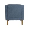 Accent Chair, Living Room Chair, Footrest Chair Set With Vintage Brass Studs, Button Tufted Upholstered Armchair For Living Room, Comfy Reading Chair For Bedroom, Reception Room - Blue - Image 26