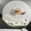 Elijah - Japandi Curvy Sectional Sofa - Beige - Image 13