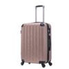 3 Piece Hard Luggage Set With Swivel Wheels And Password Lock, 20 / 24 / 28 " - Rose Gold - Image 10