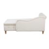 Chaise Lounge Indoor, Velvet Lounge Chair For Bedroom With Storage & Pillow, Modern Upholstered Rolled Arm Chase Lounge For Sleeping With Nailhead Trim For Living Room Bedroom Office - Beige - Image 21