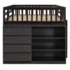 Full Over Full Bunk Bed With Storage Drawers And Shelves - Espresso - Image 6