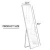 Aluminum Frame Minimalist Mirror, Bathroom Bedroom Wall Mirror, Elevating Contemporary Interiors, Can Be Wall Mounted Or Opened As A Standing Mirror - Black - Image 3