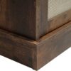 4 Door Cabinet With 1 Drawer, With 4 Adjustable Inner Shelves, Storage Cabinet - Natural - Image 18