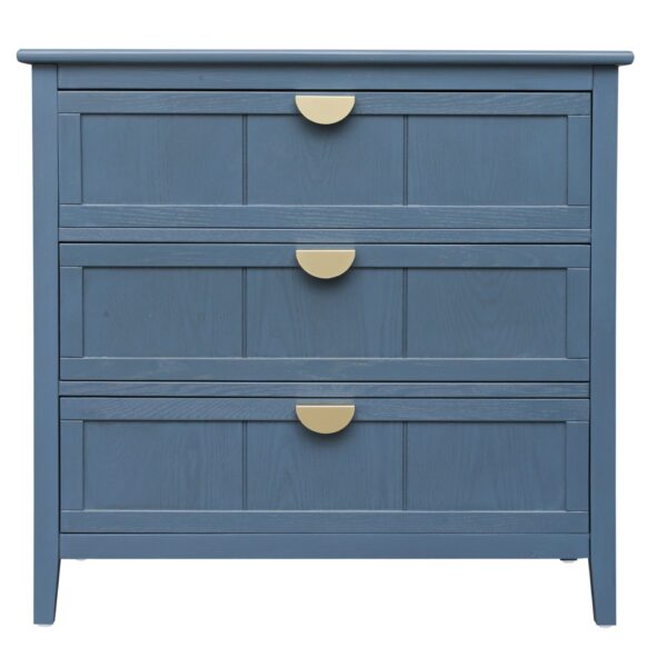 3 Drawer Cabinet For Bedroom - Blue