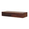 Lunar - 2 Drawer Wall Mounted Console - Brown - Image 2