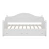 Twin Size Daybed With 2 Storage Drawers, Sofa Bed With Handrail For Living Room Bedroom - White - Image 3