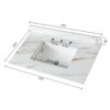 Vanity Top, Sintered Stone - Carrara White With Veins - Image 3
