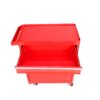 Rolling Tool Chest, 5 Drawer Tool Box Organizer With Lockable Wheels & Sliding Drawers & Detachable Top & Adjustable Shelf, Tool Storage Cabinet For Garage Workshop - Red - Image 10