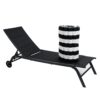 Outdoor Lounge Chairs (Set of 2), Cushion Replacement Patio Funiture Seat Cushion Chaise Lounge Cushion - Black / White - Image 12