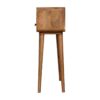 Mini Curved Console Table - Oak - Image 6