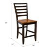 Timberline - Ladderback Barstools (Set of 2) - Brown - Image 5