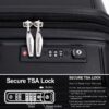 Expandable Hardshell Suitcase Double Spinner Wheels Pp Luggage Sets Lightweight Durable Suitcase & Tsa Lock, 3 Piece Set (20/24/28) - Black - Image 7