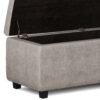 Hamilton - Storage Ottoman - Distressed Gray - Image 6
