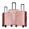 Luggage Sets 3 Piece Hardshell Suitcases With Wheels, Lightweight Expandable Travel Luggage With Tsa Lock, Carry-On, Checked Luggage (20" 24" 28") - Rose Gold - Image 3