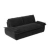 Queen Pull Out Sofa Bed, 3 In 1 Convertible Sleeper Sofa Multifunctional Velvet Loveseat Bed - Black - Image 11