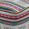 Inca - Handcrafted Peruvian Print Square Pouf Ottoman - Multicolor - Image 5