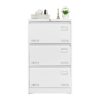 Filing Cabinet Lateral File Cabinet With Lock, 3 Drawer - White - Image 14