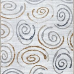 Nova - 2'7" X 7' Area Rug - Multi / White