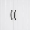 Modern Bathroom Storage Cabinet With 2 Laundry Baskets, 1 Drawer, Adjustable Shelf - White - Image 21