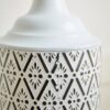 Modern Floor Vase Set Metal Vases With Geometric Pattern, 3 Piece Home Decor Set - White / Black - Image 21
