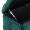 Upholstered Fabric Storage Ottoman Bench With Safety Hinge For Living Room & Bedroom - Green - Image 15