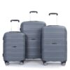 Hardshell Suitcase Spinner Wheels Pp Luggage Sets Lightweight Durable Suitcase With Tsa Lock, 3 Piece Set (20/24/28) - Gray - Image 7