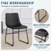 (Set of 4) Classic Chairs, A Stylish Seat Suitable For Modern Minimalist And Industrial Style Environments - Black - Image 10