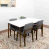 Lindsey - White Top Dining Table - Brown / White - Image 13