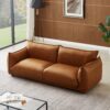 Emma - Mid-Century Modern Luxury Sofa - Cognac - Image 13
