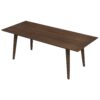 Levi - Modern Style Rectangular Dining Table - Brown - Image 2