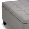 Harrison - Coffee Table Storage Ottoman - Dove Gray - Image 5
