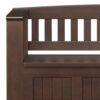 Acadian - Entryway Storage Bench With Shelf - Brown - Image 10