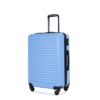 3 Piece Luggage Sets Lightweight Suitcase With Two Hooks, Spinner Wheels, Tsa Lock, (20/24/28) - Light Blue - Image 5