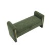 Modern Teddy Bed End Bench With Arms And Storage, Upholstered Large Foot Rest Stool, Comfy Window Vanity Bench For Living Room, Dorm, Coffee Table, Teddy - Olive Green - Image 6