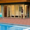 Wood Plastic Composite Deck Tiles (Set of 20), Sustainable Composite Decking Resist Rust, Water, Weather, Easy To Diy & Maintain, Ideal For Patios, Balconies, Rooftops - Mahogany - Image 4