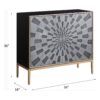 Quilla - Brass Console Cabinet - Black / Gery - Image 6