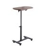 Height Adjustable Sofa Side C Shape Table, Laptop Holder End Stand Desk - Brown - Image 5