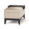 Oregon - Storage Ottoman Bench With Tray - Satin Cream - Image 3