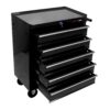 5 Drawers Multifunctional Tool Cart With Wheels - Black - Image 4
