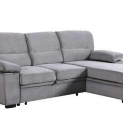 Kipling - Reversible Sleeper Sectional Sofa Chaise - Gray