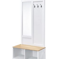 Melati - Hall Tree - Light Oak / White