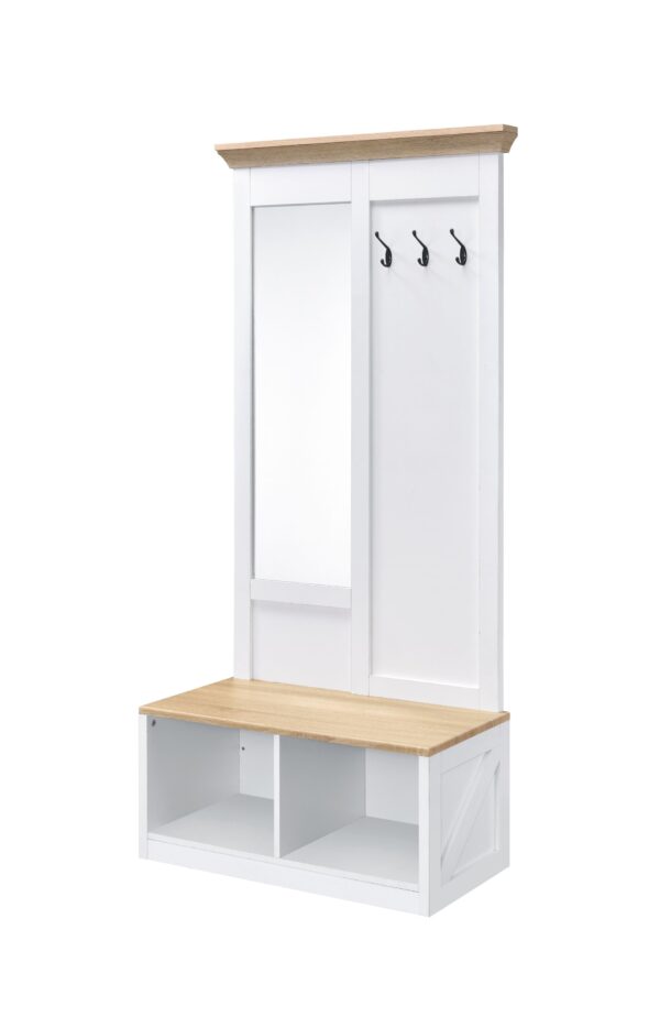Melati - Hall Tree - Light Oak / White
