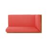 Brava - X Back Left Corner Bench - Red - Image 6