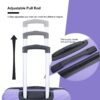 Luggage 4 Piece Lightweight Suitcase With Rotating Wheels, 24" And 28" With Tsa Lock, (16/20/24/28) - Light Purple - Image 5